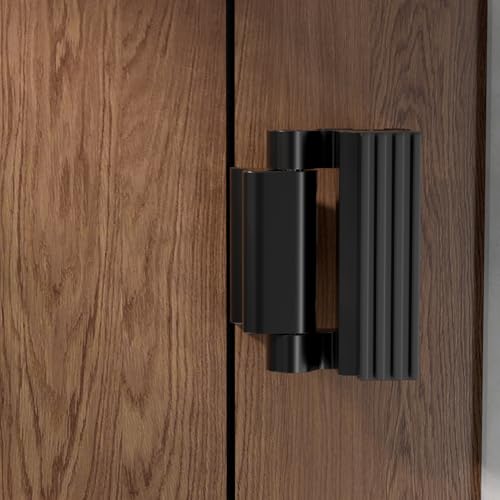 Black Adjustable Home Security Door Reinforcement Lock