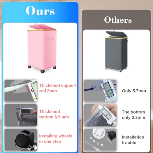 Laundry Hamper with Wheels (3719.5425 Fl Oz)