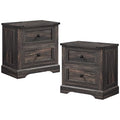 24" Farmhouse Nightstand Set of 2 (2 Count)