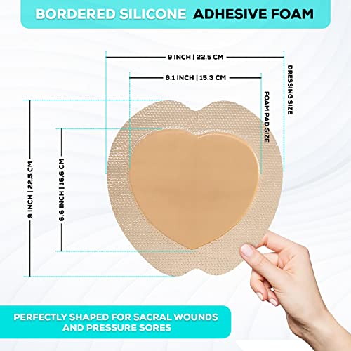 Silicone Foam Adhesive Dressing (5 Count)