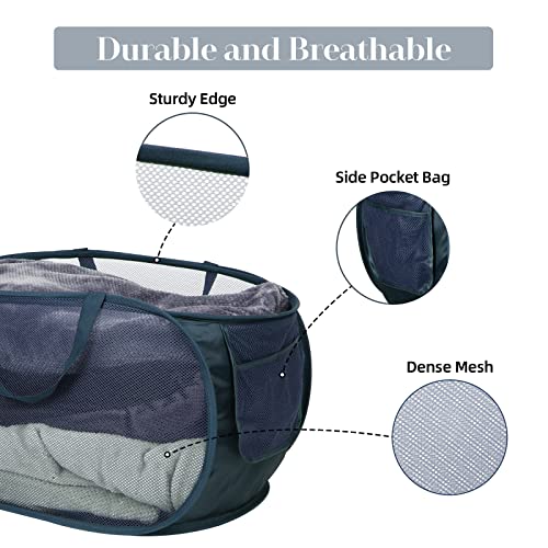 4 Pack Collapsible Laundry Baskets (4 Count)