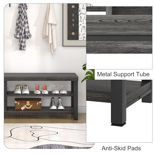 Entryway Bench with Shoe Storage