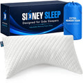 Adjustable Curved Pillows for Neck and Shoulder Support with Extra Shredded Fill