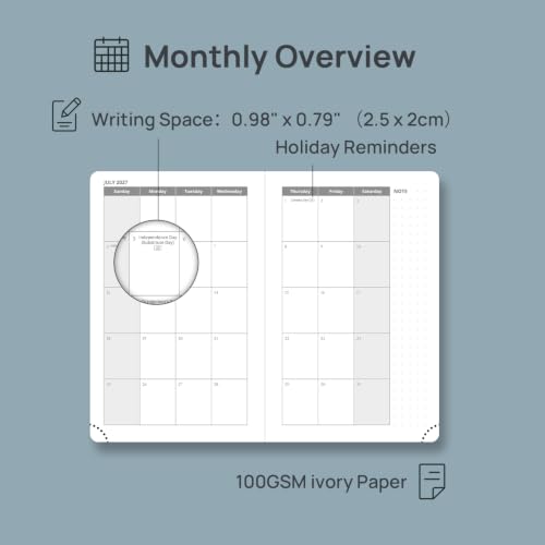 Pocket Calendar 2027