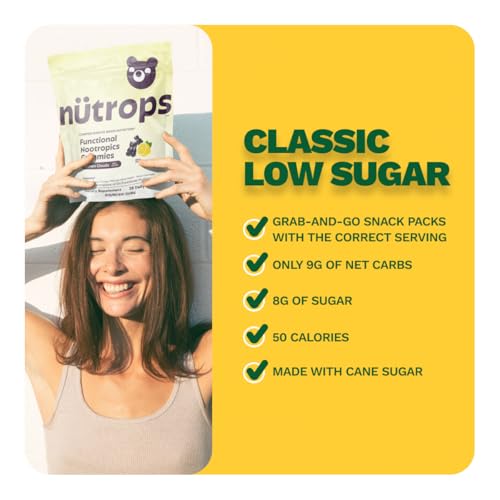 Nutrops Nootropics Mushroom Gummies for Brain Health (224 Count)