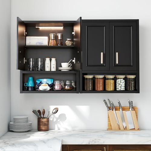 Bathroom Wall Cabinet Above Toilet with DIY Lighting 23x29inch