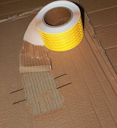 Yellow Reflective Tape Outdoor Waterproof 3 inch (66 Foot)