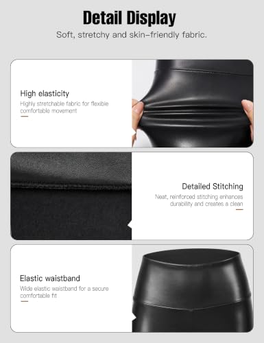 Faux Leather Leggings for Women