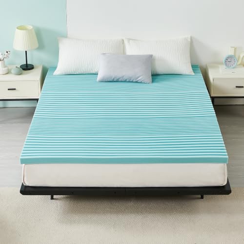 2IN Cooling Gel Memory Foam Mattress Topper Cal King