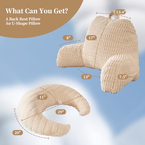 17" Reading Pillow for Bed