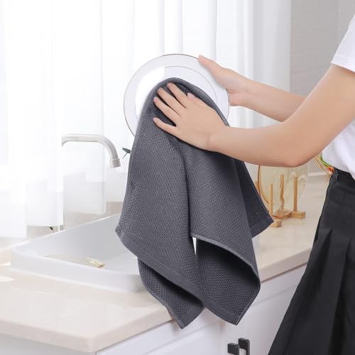 100% Cotton Waffle Weave Kitchen Dish Towels 12 (12 Count)