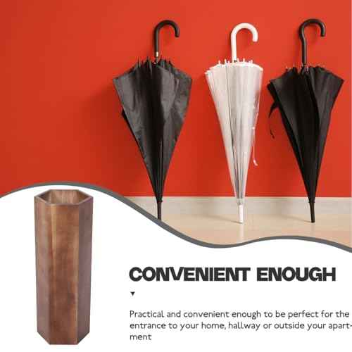 Wooden hexagon Umbrella Stand Rack