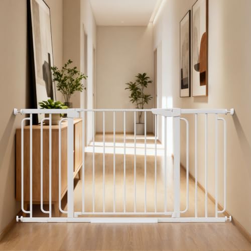 36.6 59" Extra Wide Baby Gate for Stairs