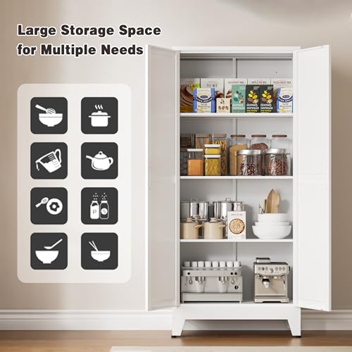 61" Tall Metal Pantry Cabinet
