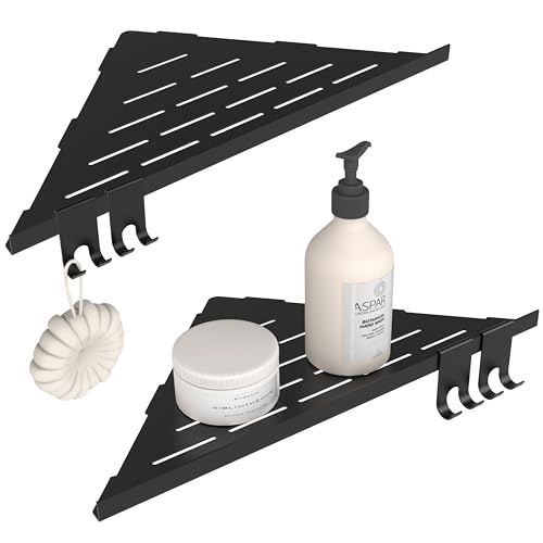 Black Shower Corner Shelf