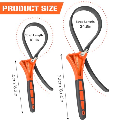 2 Pack Rubber Strap Wrench (2 Count)