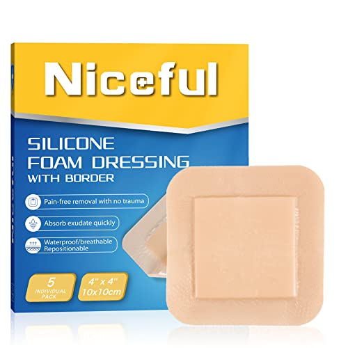 Silicone Foam Dressing 4"x4" (5 Count)