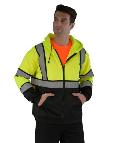 Hi Vis Zipper Hoodie