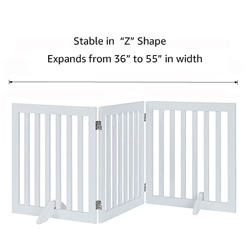 24”H Free Standing Pet Gate for Dog Cat