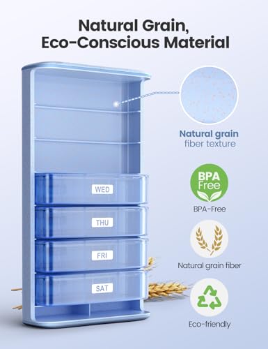 Metal Pill Organizer 3 Times a Day