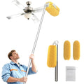 Long Handle Dusters for Cleaning with 2 Replacement Heads (3 Count)