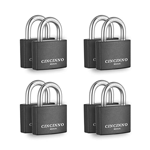 Covered Aluminum Padlock with Key (8 Count)