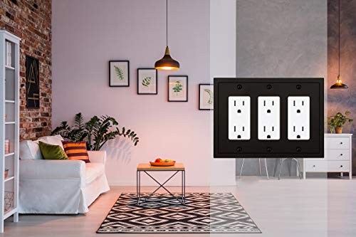 Modern Edge Decorative Wall Plate Switch Plate Outlet Cover
