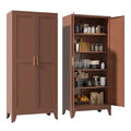 71''Metal Cabinet with 4 Adjustable Shelves