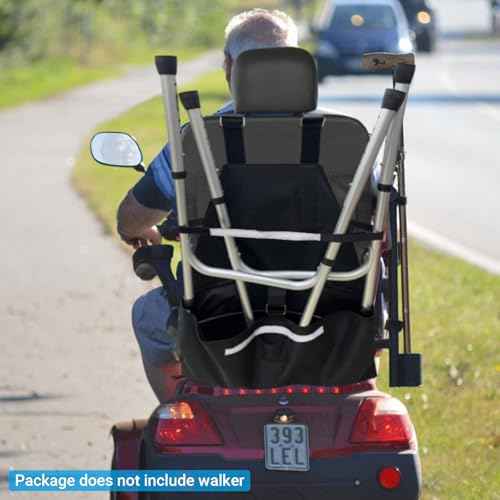 Walker Holder for Mobility Scooters & Power Chairs Rollator Stand Support Storage Accessories