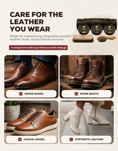 Stone & Clark 12PC Shoe Polish & Care Kit