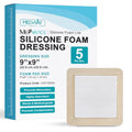 Silicone Foam Adhesive Dressing with Border (5 Count)