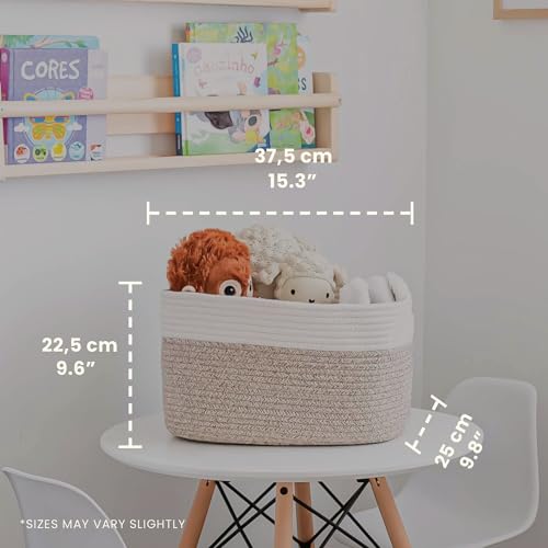 Cotton Rope Basket for Shelf Storage