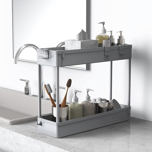 2 piece Set Slim Storage Cart 3 Tier (2 Count)