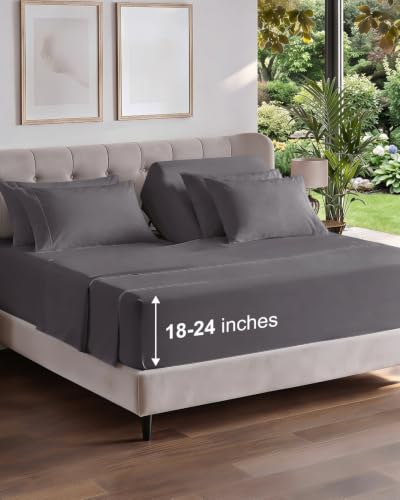 Extra Deep Flex Top Split Head King Sheet Set