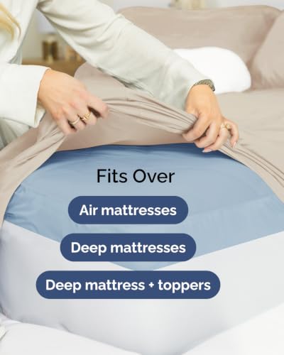 Extra Deep Flex Top Split Head King Sheet Set