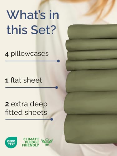 Extra Deep Split King Sheet Set