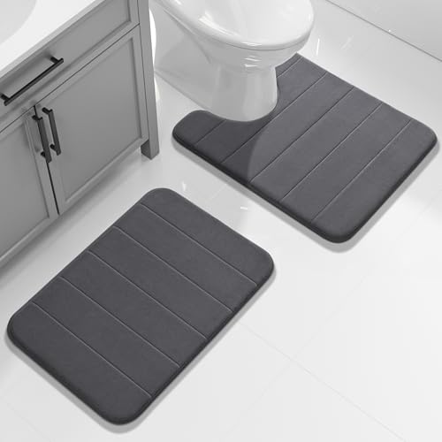 Memory Foam Toilet Bath Mat U