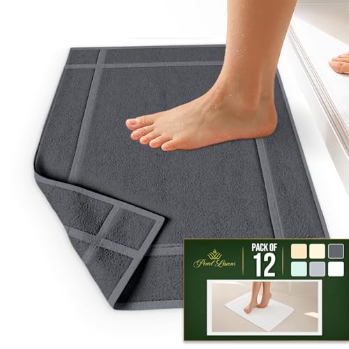 100% Ring Spun Cotton Bath Mat (12 Count)