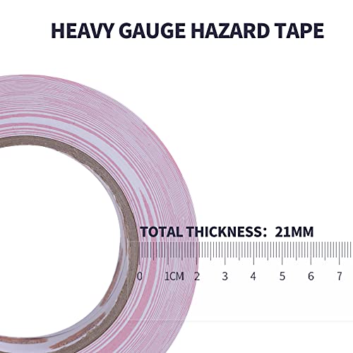 Hazard Caution Tape White Red 2inch x 150 Feet