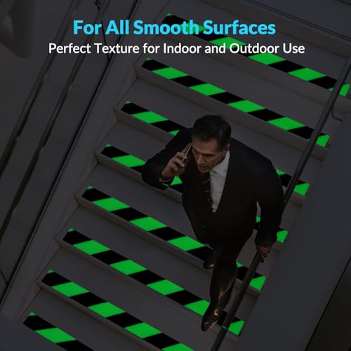 LifeGrip Anti Slip Traction Tape with Glow in Dark Green 4"x38' Black