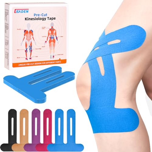 Precut Kinesiology Tape for Knees (10 Count)
