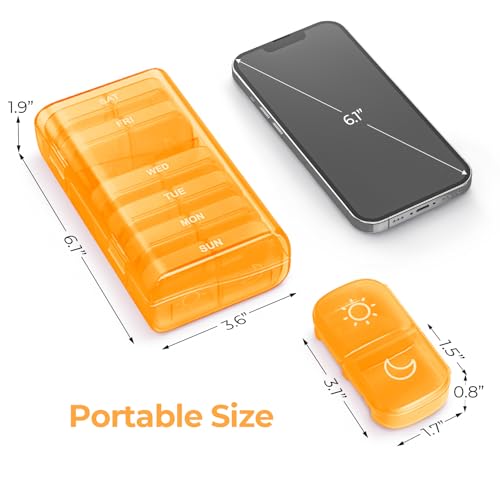 Weekly Pill Organizer 2 Times a Day