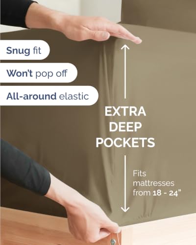 Extra Deep Flex Top Split Head King Sheet Set