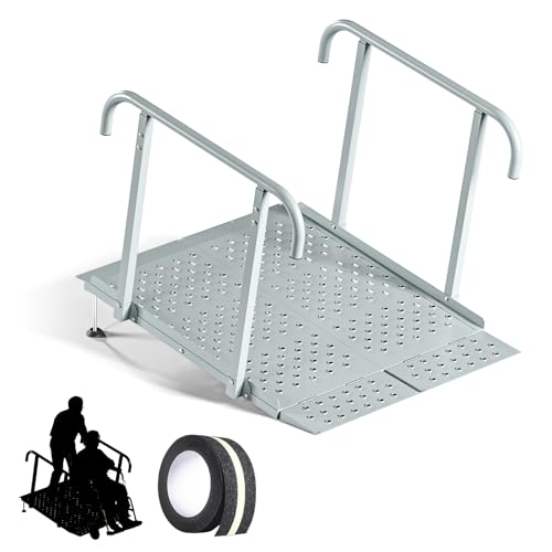 Portable Wheelchair Ramp with Handrails