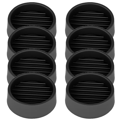 1.5X1.5 Round Rubber Caster Cups (8 Count)