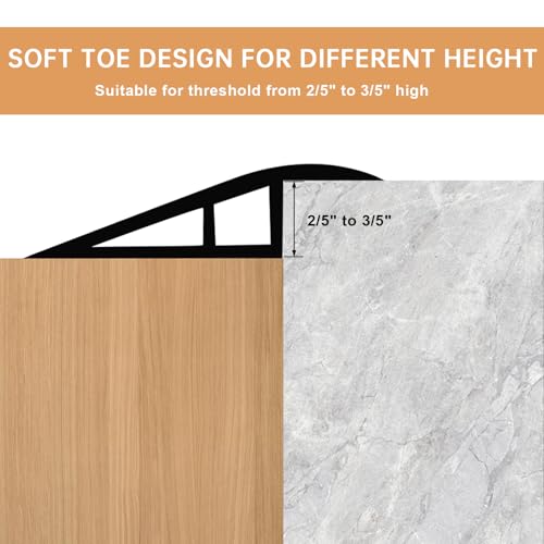 Vinyl Floor Transition Strip Self Adhesive Door Threshold Strip (10 Foot)