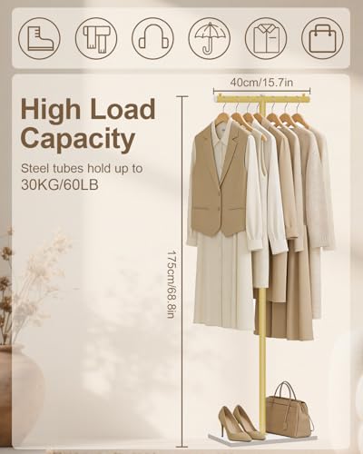 T shaped Coat Rack Freestanding