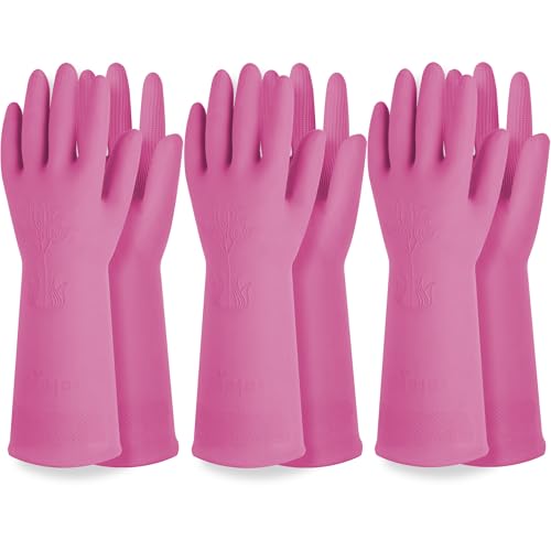 Rubber Dishwashing Gloves (3 Count)