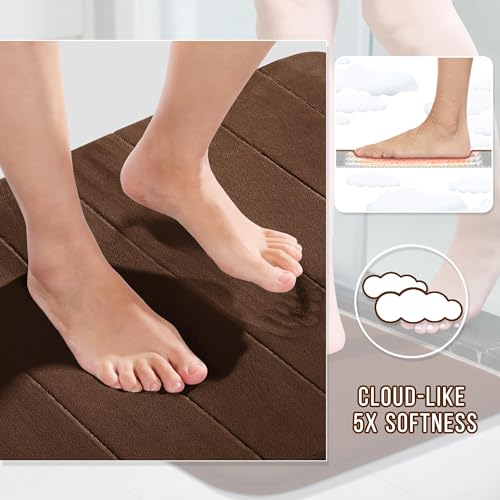 Memory Foam Bath Mat Set 2 Piece