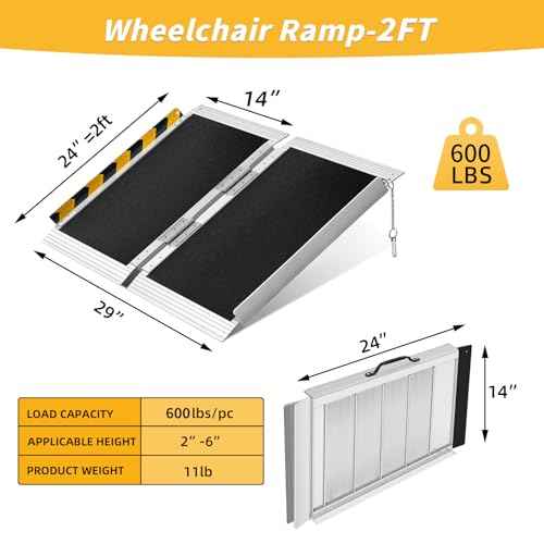 2FT Portable Wheelchair Ramp